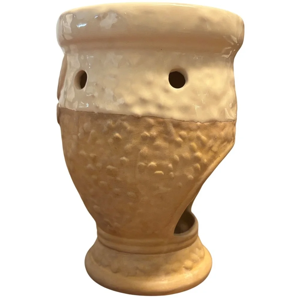 Yankee Candle Ceramic Dragonfly Wax Melt Tart Warmer Cream‎ Tan Rustic 6 Inch